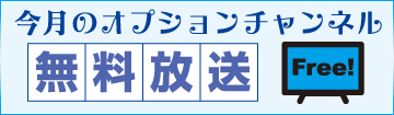 今月のオプションチャンネル無料放送